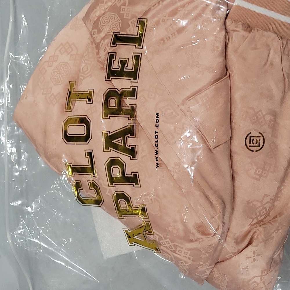 Clot Rose Gold Silk Jacket